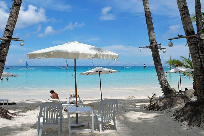 The White Beach, Boracay, Philippines The White Beach, Boracay, Philippines