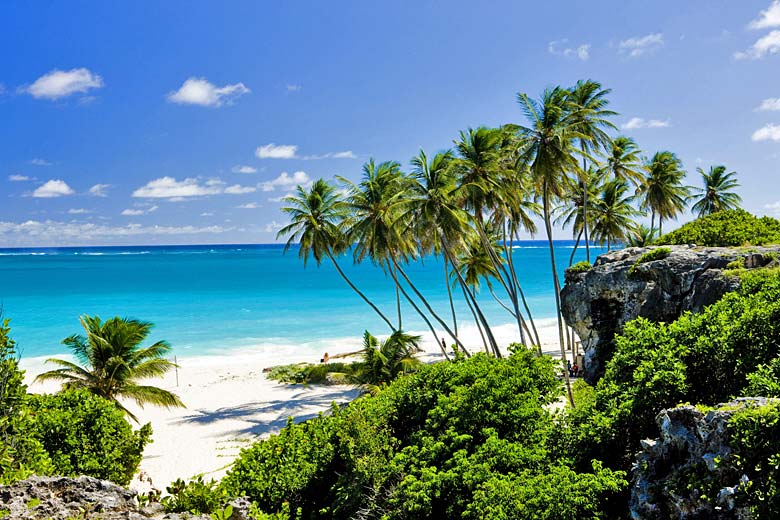 Beautiful beach on the east coast of Barbados