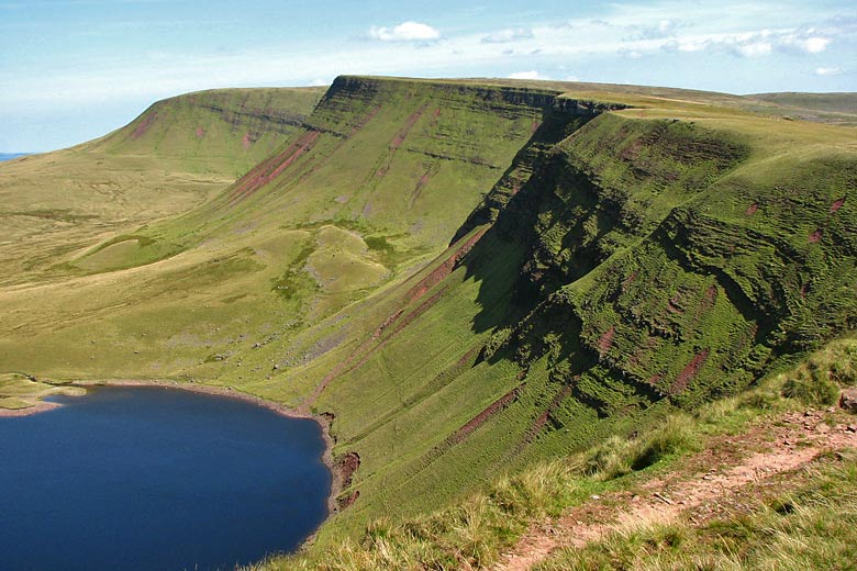 The Brecon Beacons at Llyn Fan Fach, Wales