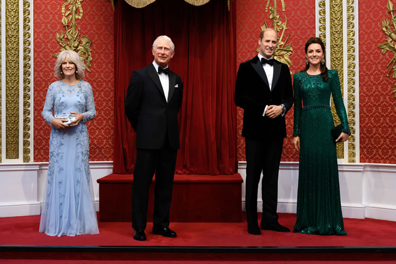 British royal family at Madame Tussauds London, UK British royal family at Madame Tussauds London, UK