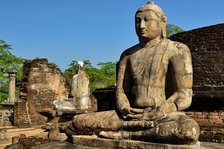 Seated Buddha at Polonnaruwa, Sri Lanka