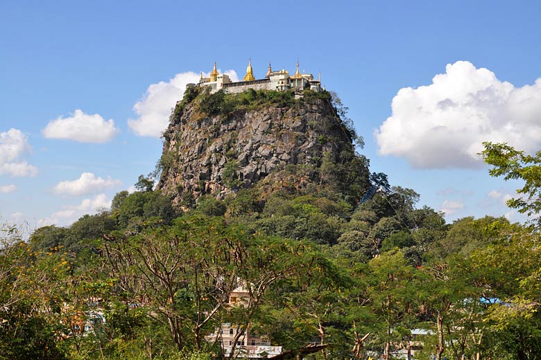 Buddhist monastery on the summit of Taung Kalat Buddhist monastery on the summit of Taung Kalat