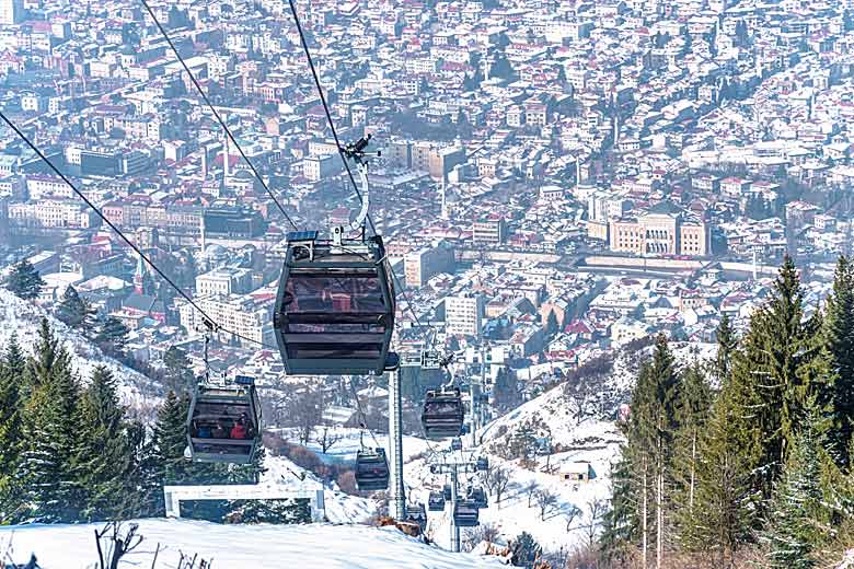 Cable car to the summit of Trebevic in Sarajevo