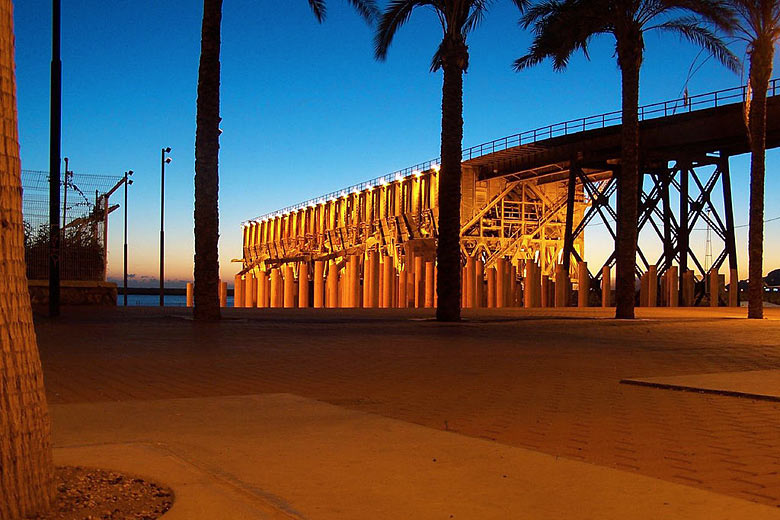 Cable Inglés sunset on the waterfront of Almería