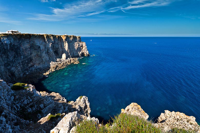 Cliffs along the north coast near Cala Morell Cliffs along the north coast near Cala Morell