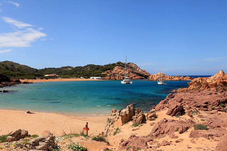 Cala Pregonda on the north coast of Menorca