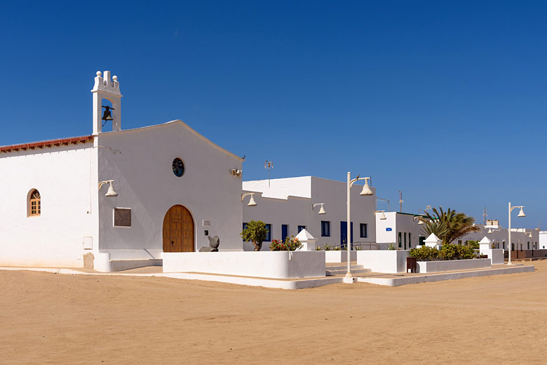 The village of Caleta del Sebo on La Graciosa The village of Caleta del Sebo on La Graciosa