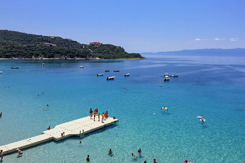 The calm seas of Halkidiki on Ammouliani Island The calm seas of Halkidiki on Ammouliani Island