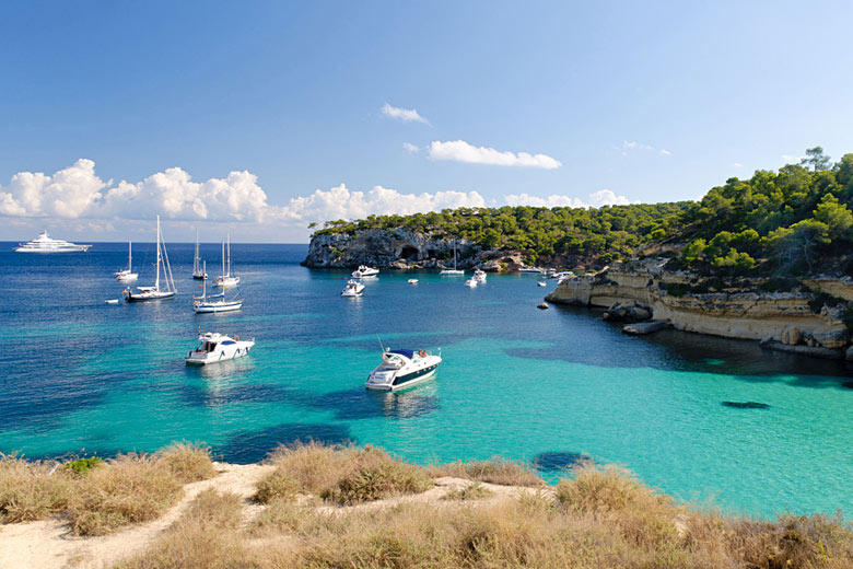 Calm summer day in Majorca, Balearic Islands Spain Calm summer day in Majorca, Balearic Islands Spain