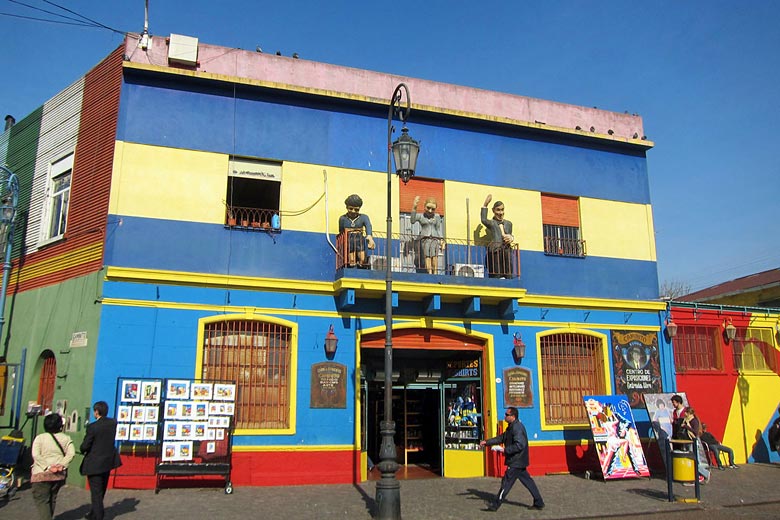 The Caminito Street Museum in La Boca neighbourhood The Caminito Street Museum in La Boca neighbourhood
