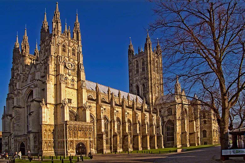 Canterbury Cathedral on a clear winter's day Canterbury Cathedral on a clear winter's day