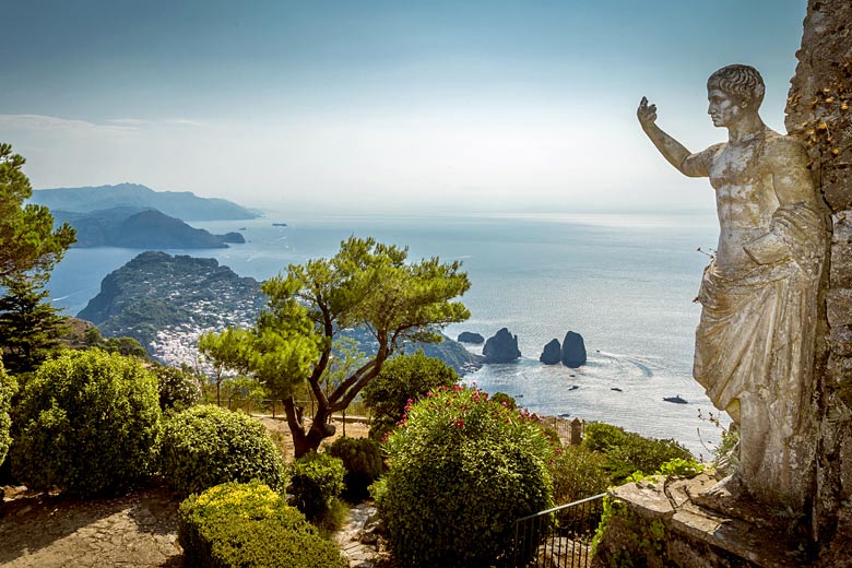 Looking down on Capri from the summit of Mt Solaro