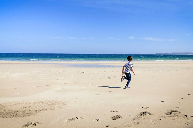 The wide-open expanse of Carbis Bay - photo courtesy of Visit Cornwall