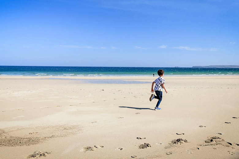 The wide-open expanse of Carbis Bay The wide-open expanse of Carbis Bay