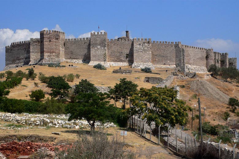 The castle on Ayasoluk Hill The castle on Ayasoluk Hill