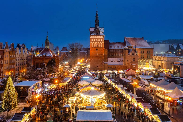 The lights of Gdansk's pretty Christmas market The lights of Gdansk's pretty Christmas market