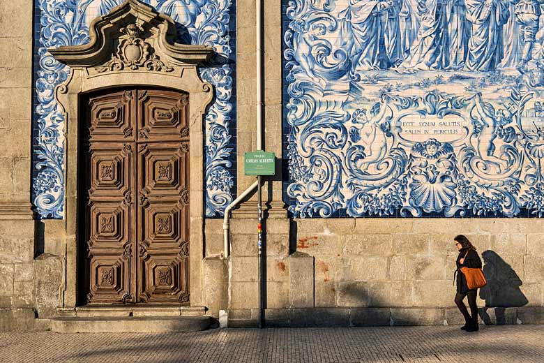 Azulejo tiled wall, Church of Santa Clara, Porto - photo courtesy of the Porto Convention & Visitors Bureau