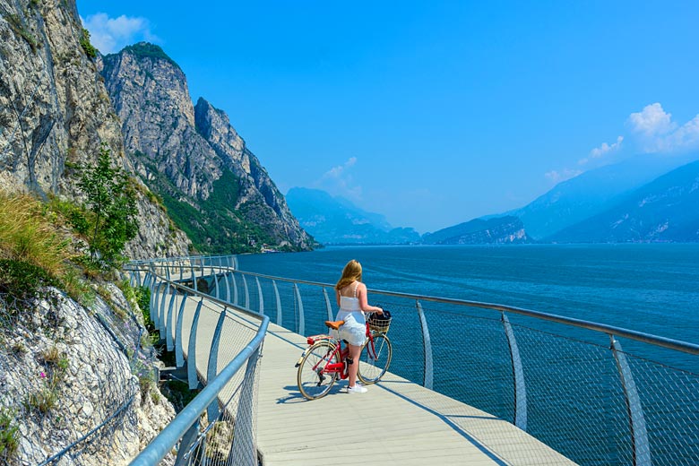 The Ciclopista del Garda at Limone © Simon Dannhauer - Adobe Stock Image