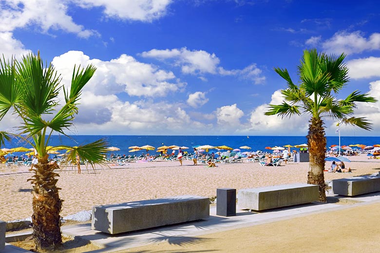 At the coast in Barceloneta, Barcelona, Spain At the coast in Barceloneta, Barcelona, Spain