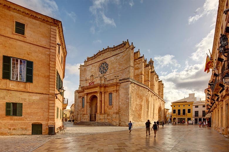 Cathedral in the old city of Ciutadella