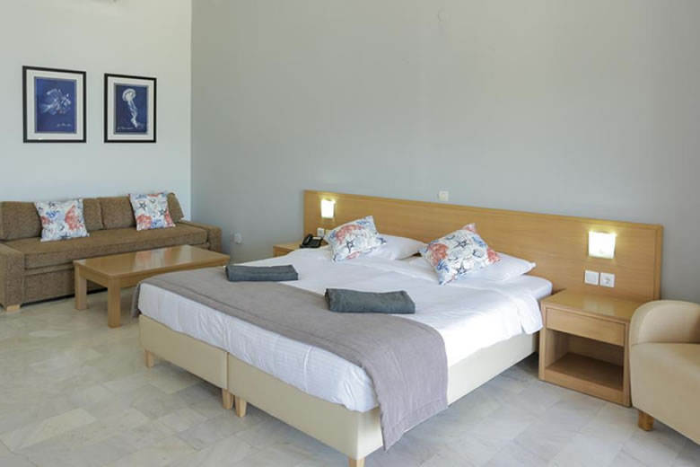 Club double room at Vounaki Beachclub, Paleros, Greece Club double room at Vounaki Beachclub, Paleros, Greece