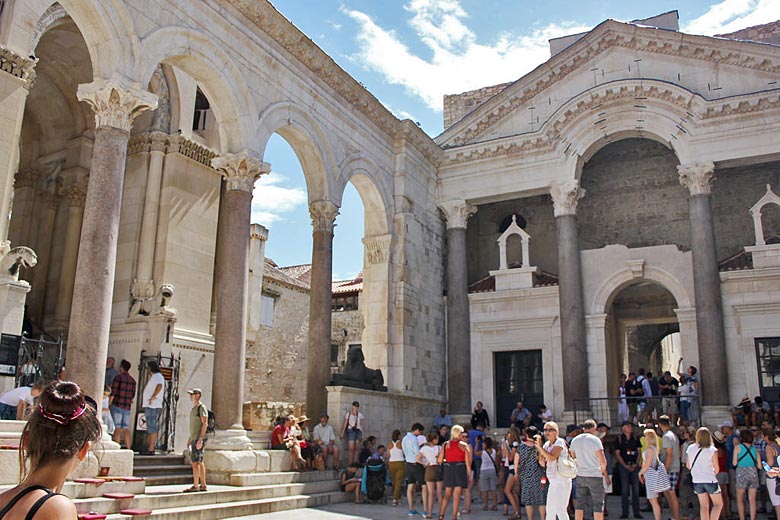 Courtyard at the heart of Diocletian's Palace, Split Courtyard at the heart of Diocletian's Palace, Split