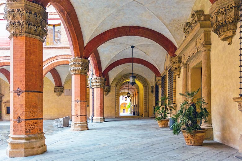 Courtyard in the Palazzo D'Accursio, Bologna