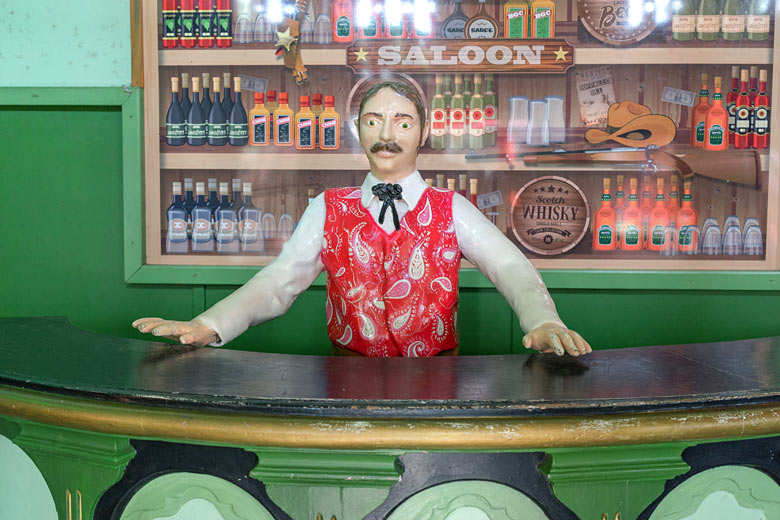 Model bar at Cowboy Town, Blackgang Chine