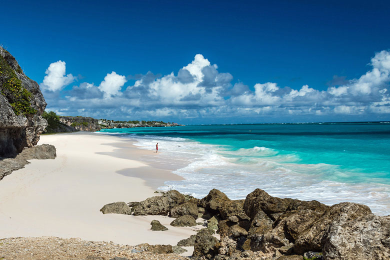 Crane Beach, Barbados with its famous pink sand Crane Beach, Barbados with its famous pink sand