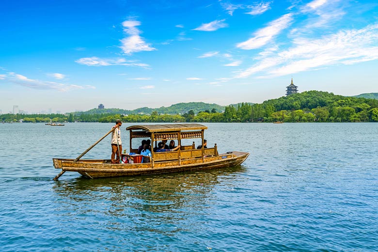 Gentle cruise on the West Lake, Hangzhou Gentle cruise on the West Lake, Hangzhou