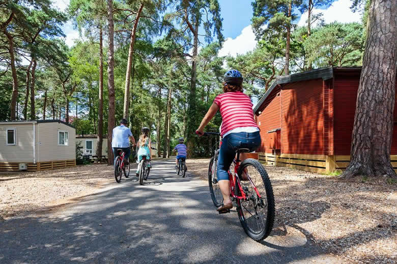 Enjoy activities including cycling at Away Resorts © Away Resorts