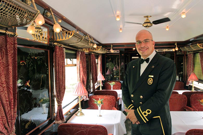 Dining car on the Venice-Simplon Orient Express