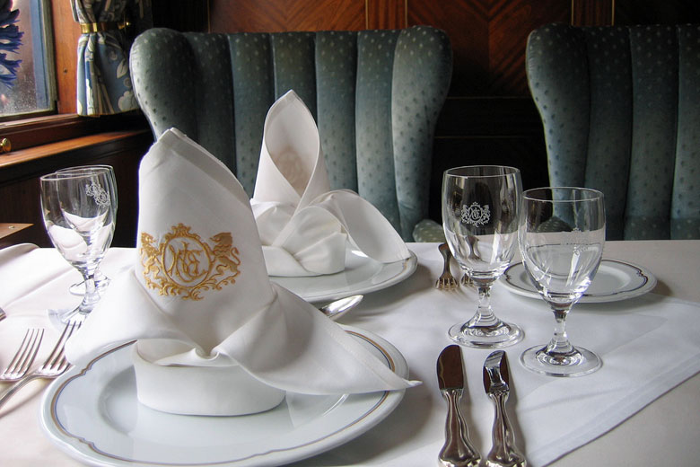 Dining on a Wagon-Lits train Dining on a Wagon-Lits train