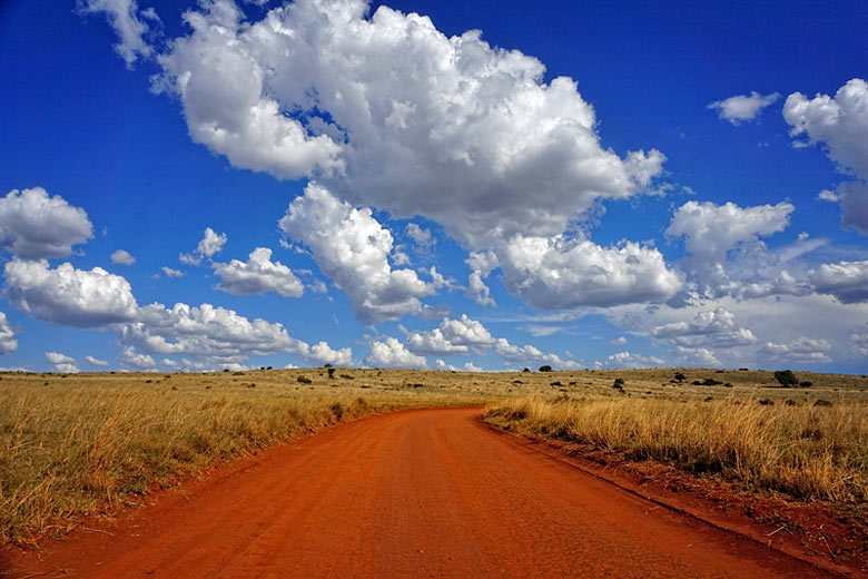 On the road northwest of Johannesburg