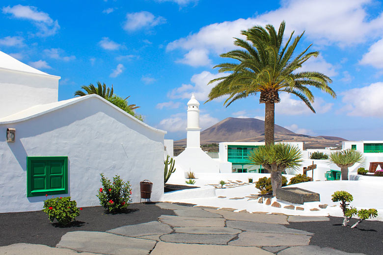 Trademark white-washed architecture of Lanzarote Trademark white-washed architecture of Lanzarote