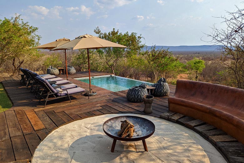 Pool with a view at Dithaba lodge