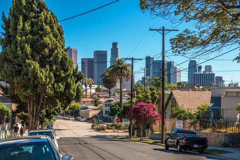 Downtown LA at the height of summer Downtown LA at the height of summer