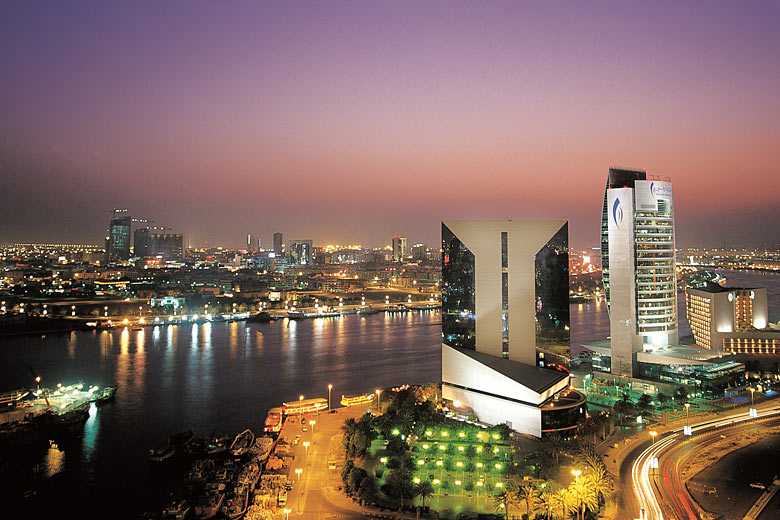 Dubai Creek at night