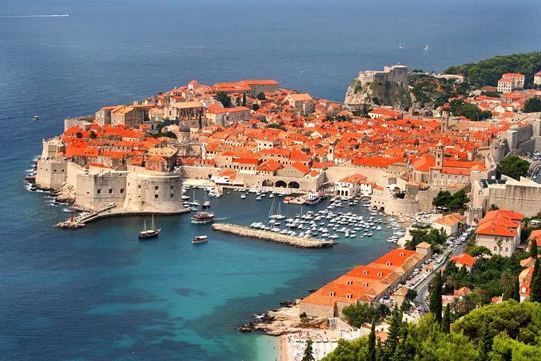 The walled-city of Dubrovnik, Croatia The walled-city of Dubrovnik, Croatia