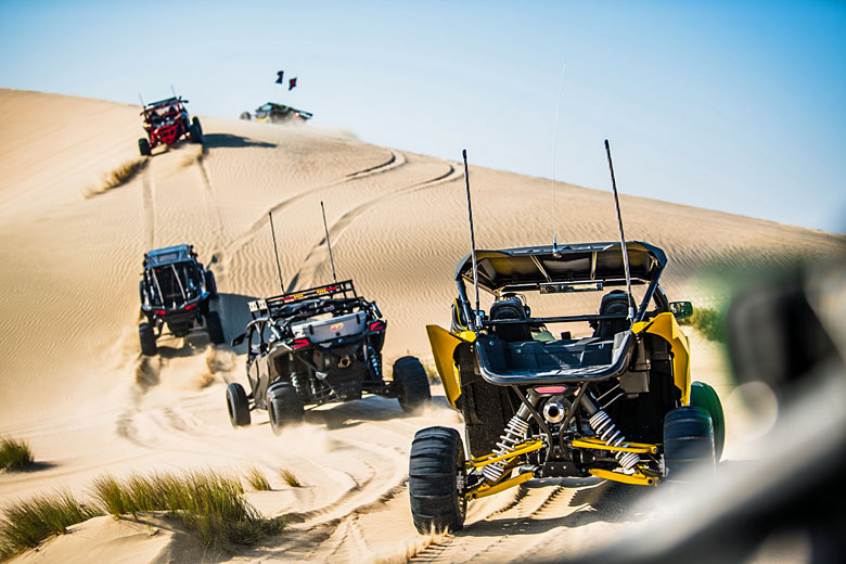 Dune-bashing on the 'inland sea'