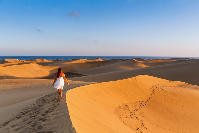 The dunes of Maspalomas, Gran Canaria The dunes of Maspalomas, Gran Canaria