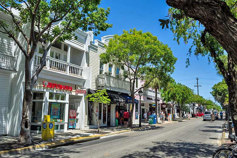 Duval Street in the centre of Key West, Florida Duval Street in the centre of Key West, Florida