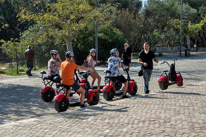 Take an e-scooter tour of the Acropolis