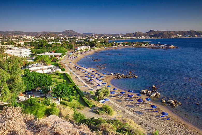 Early morning on Faliraki Beach Early morning on Faliraki Beach