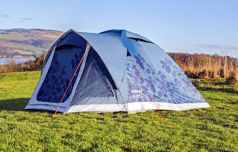 Eco-friendly Devon 300 tent - made using 69 plastic bottles - © Vango