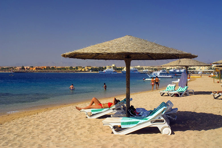 Beach at Makadi Bay, Egypt