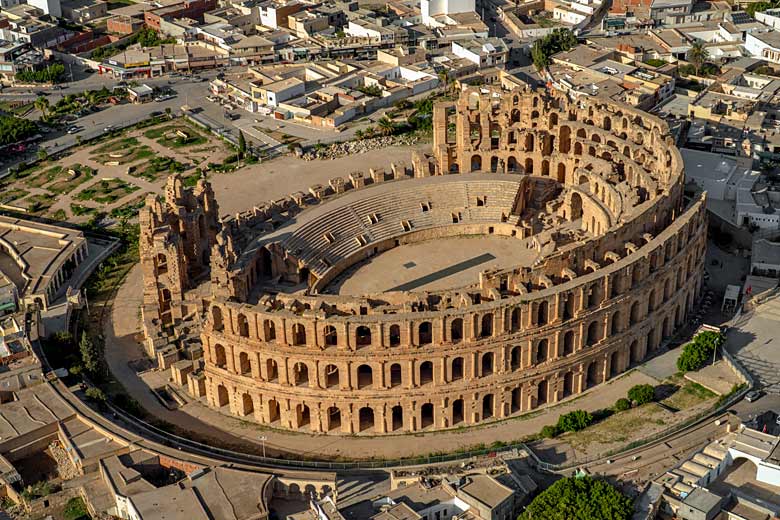 Magnificent UNESCO site of El Jem amphitheatre Magnificent UNESCO site of El Jem amphitheatre