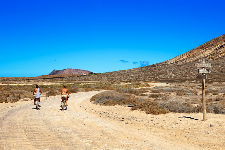 You can hire bikes in Caleta del Sebo to explore the island You can hire bikes in Caleta del Sebo to explore the island