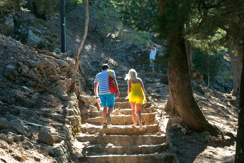 Exploring Mount Prophet Elias © Ian Woolcock - Alamy Stock Photo