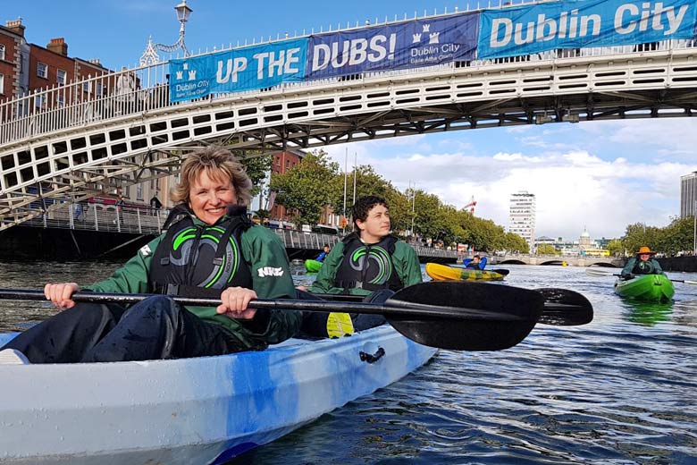 Seeing Dublin from the Liffey with City Kayaking - photo courtesy of City Kayaking